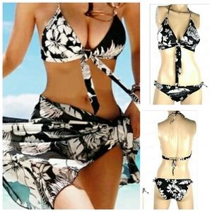 3 piece beach set w/wrap around